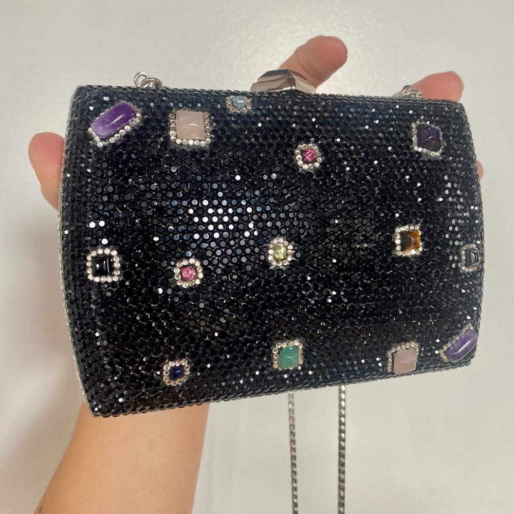 Judith Leiber Multicolor Gemstone Evening Bag